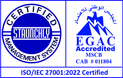 Sistema de gestión certificado por Staunchly, acreditado por EGAC: ISO/IEC 27001:2022